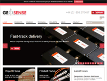 Tablet Screenshot of geosense.co.uk